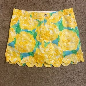 Lilly Pulitzer Yellow First Impression Colette skort